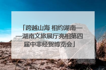 跨越山海 相约湖南——湖南文旅展厅亮相第四届中非经贸博览会