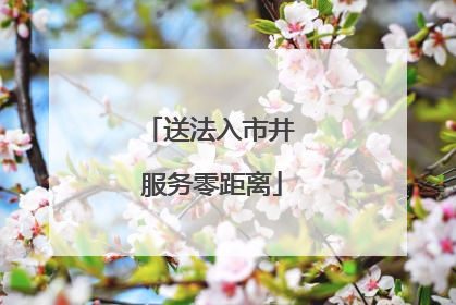 送法入市井 服务零距离