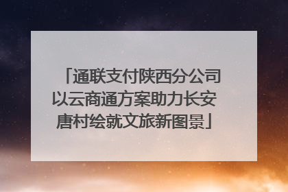 通联支付陕西分公司以云商通方案助力长安唐村绘就文旅新图景
