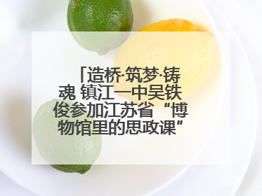 造桥·筑梦·铸魂 镇江一中吴铁俊参加江苏省“博物馆里的思政课”微课展示活动