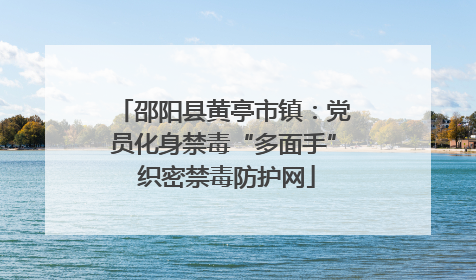 邵阳县黄亭市镇：党员化身禁毒“多面手” 织密禁毒防护网