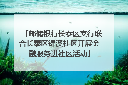 邮储银行长泰区支行联合长泰区锦溪社区开展金融服务进社区活动