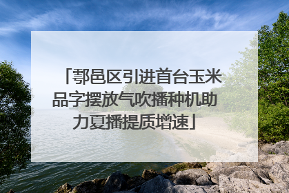 鄠邑区引进首台玉米品字摆放气吹播种机助力夏播提质增速