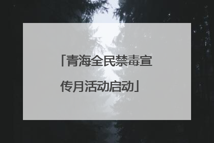 青海全民禁毒宣传月活动启动