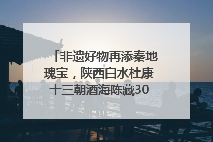 非遗好物再添秦地瑰宝，陕西白水杜康十三朝酒海陈藏30年别具一格