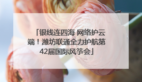 银线连四海 网络护云端！潍坊联通全力护航第42届国际风筝会