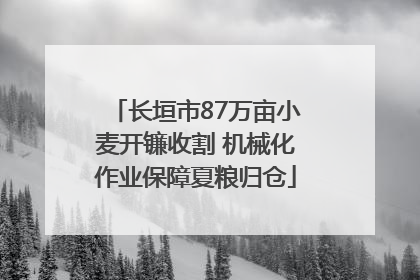 长垣市87万亩小麦开镰收割 机械化作业保障夏粮归仓