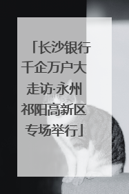 长沙银行千企万户大走访·永州祁阳高新区专场举行