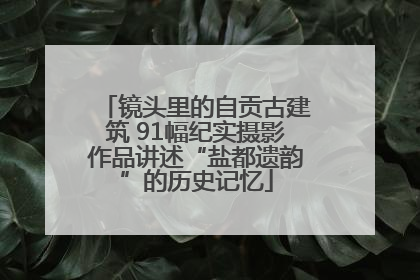 镜头里的自贡古建筑 91幅纪实摄影作品讲述“盐都遗韵”的历史记忆