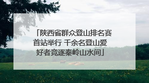陕西省群众登山排名赛首站举行 千余名登山爱好者竞逐秦岭山水间