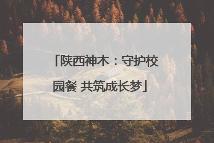 陕西神木：守护校园餐 共筑成长梦
