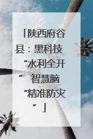 陕西府谷县：黑科技“水利全开” 智慧脑“精准防灾”