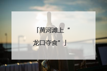 黄河滩上“龙口夺食”