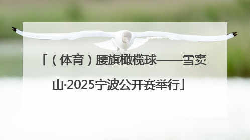 （体育）腰旗橄榄球——雪窦山·2025宁波公开赛举行