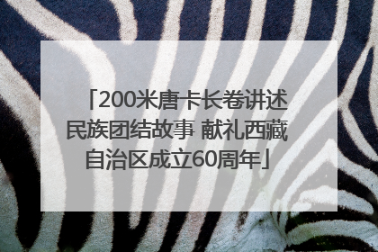 200米唐卡长卷讲述民族团结故事 献礼西藏自治区成立60周年