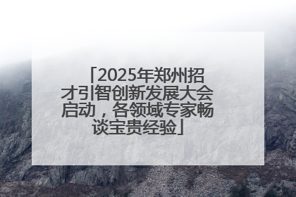 2025年郑州招才引智创新发展大会启动，各领域专家畅谈宝贵经验