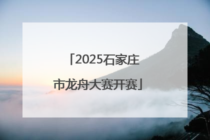 2025石家庄市龙舟大赛开赛