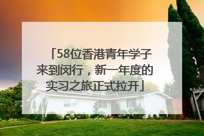 58位香港青年学子来到闵行，新一年度的实习之旅正式拉开