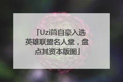 Uzi简自豪入选英雄联盟名人堂，盘点其资本版图